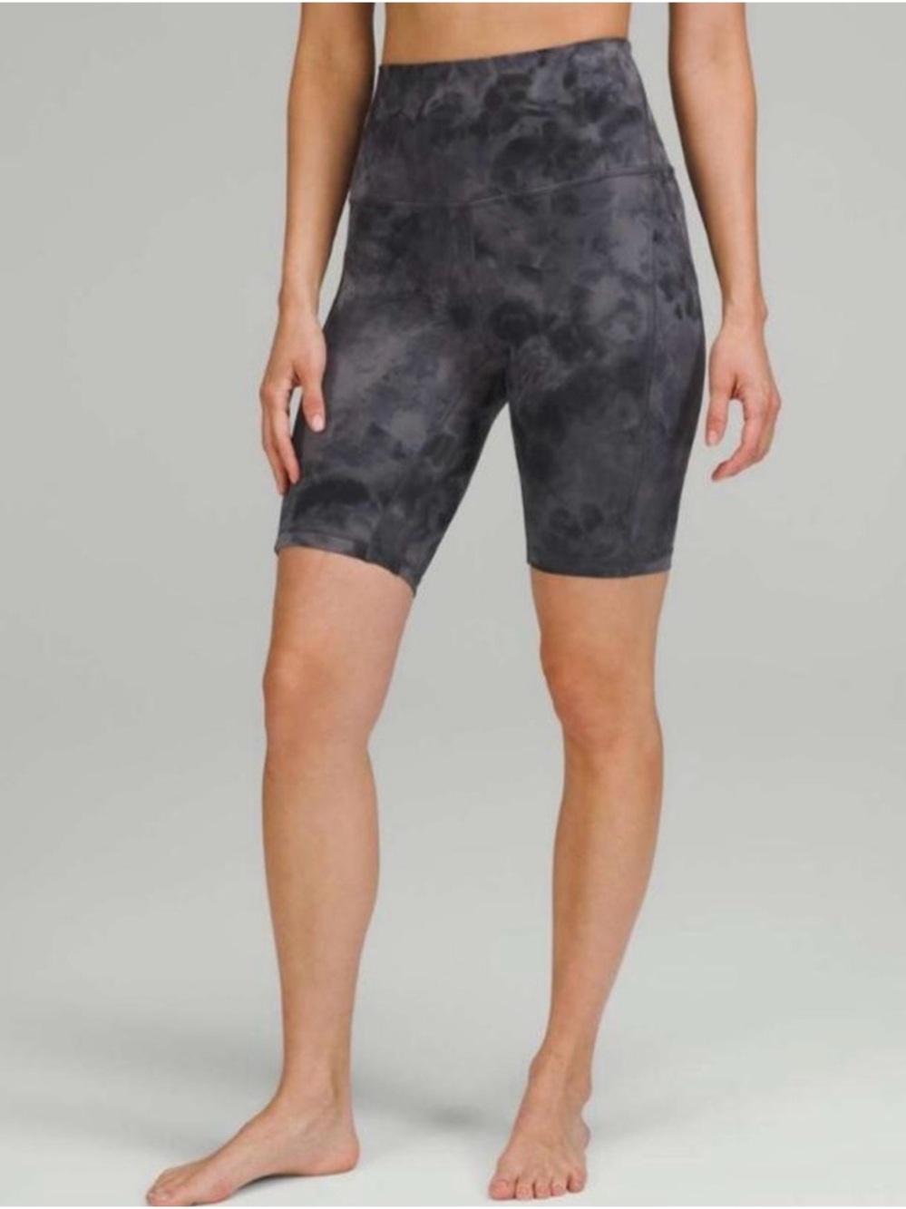 Lululemon Align High-Rise Short with Pockets 8" Grey Nulu Stretch Fabric Size 14 - Picture 2 of 8